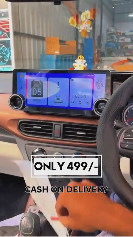 Android Touch Screen Car Stereo System – 7 Inch Display | Bluetooth, Navigation, FM, USB, Wi-Fi | Smart Music & Video Player