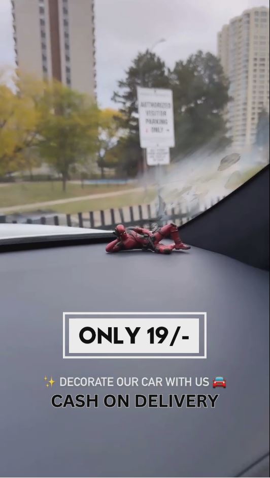 Mini Deadpool Dashboard Bobblehead Toy | Car Interior Decoration Figurine | Cute Cartoon Character for Dashboard, Office Desk, or Gifting