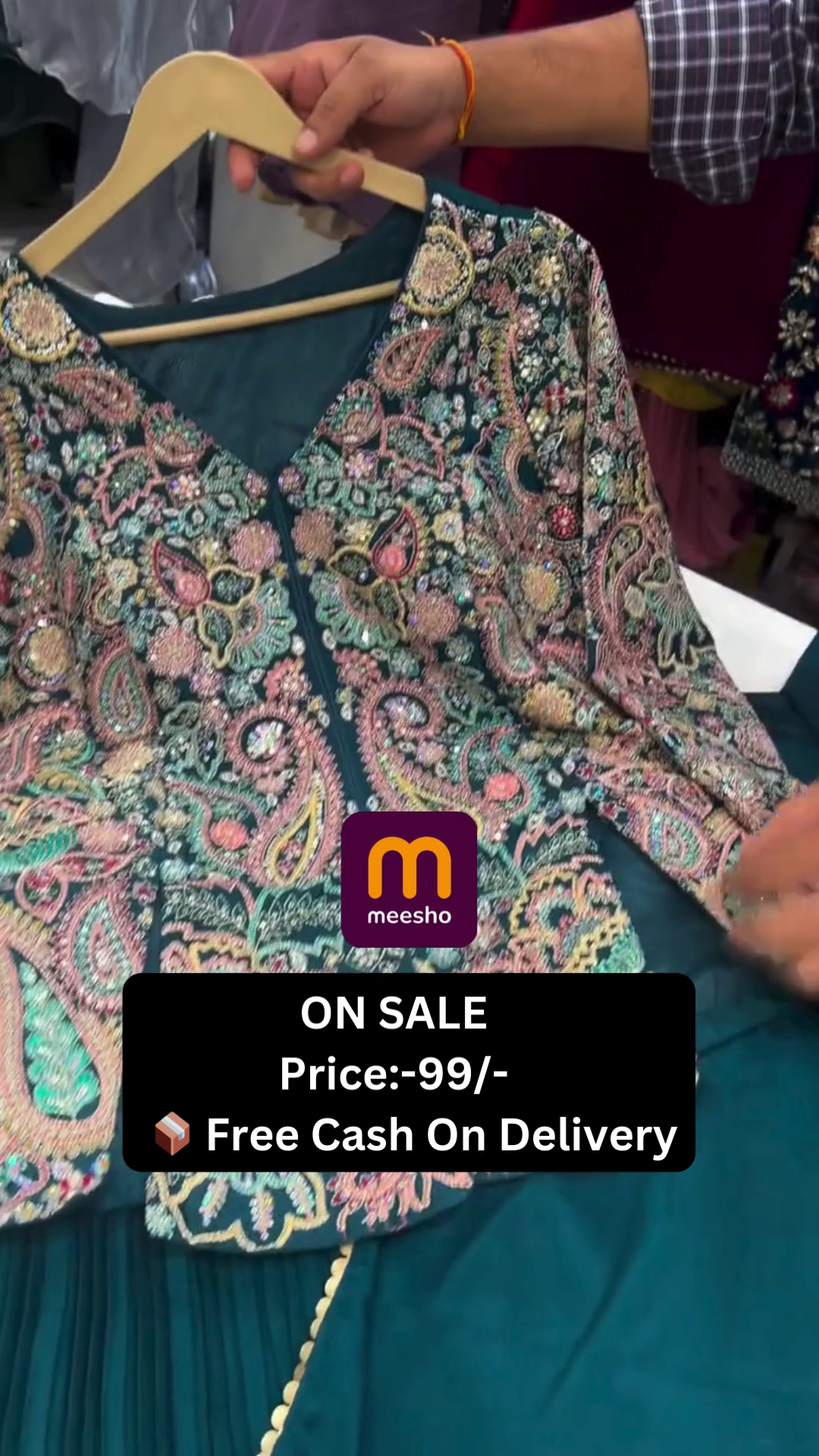 Zardozi Green Lehanga