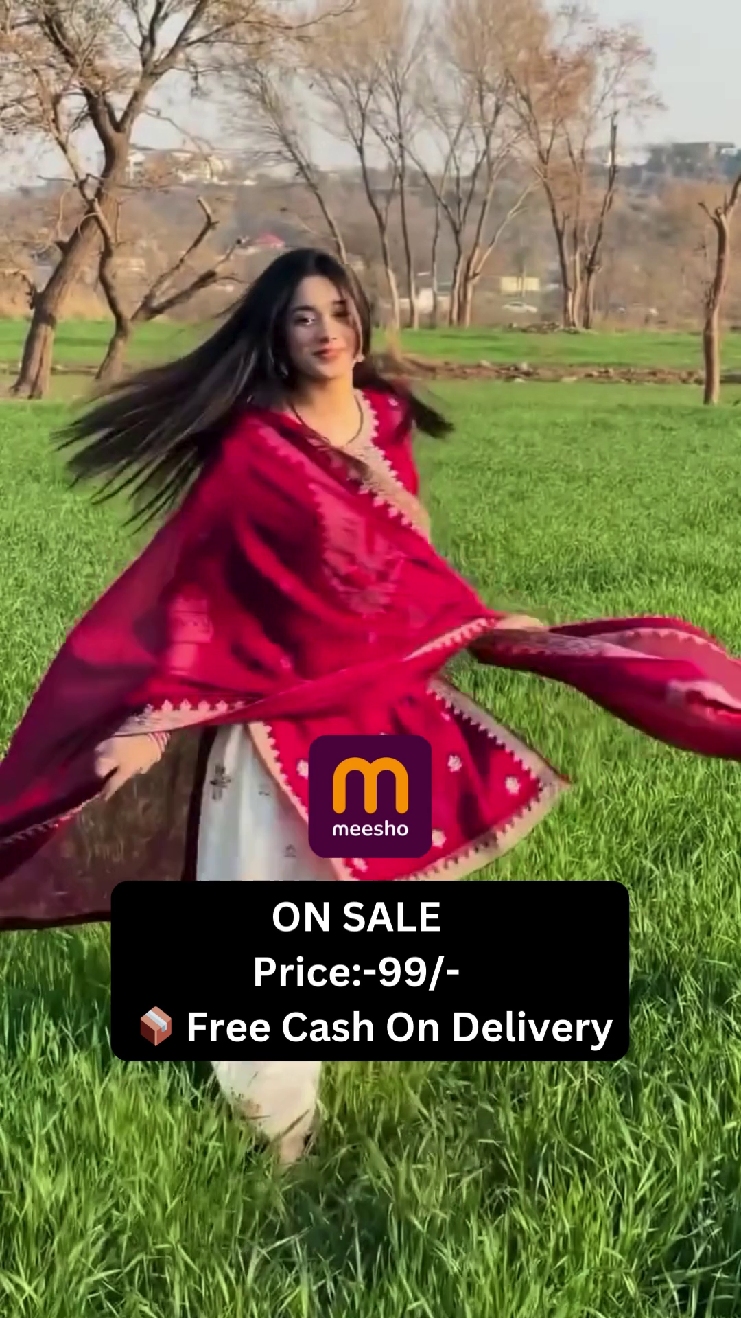 Chiffon Pink Bandhni anarkali suit set, Dry clean