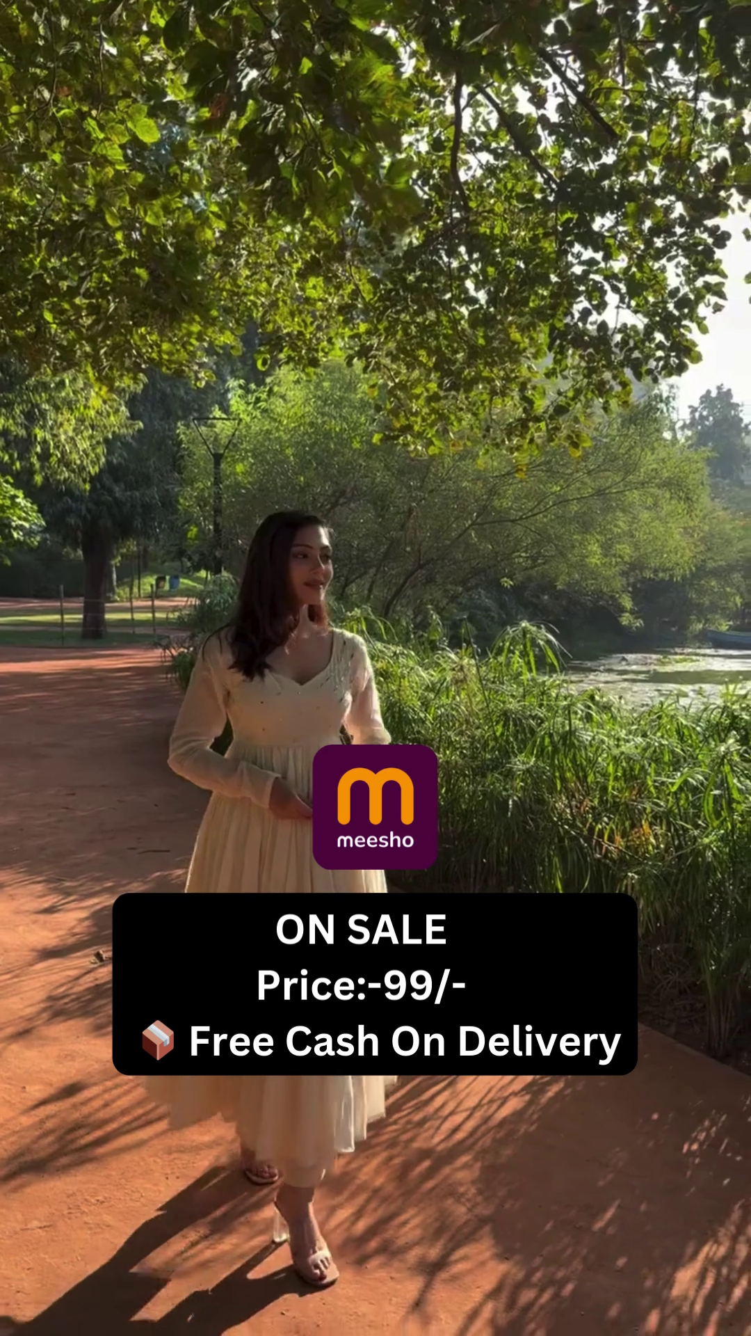 Floral Embroidered V-Neck A-Line Dress