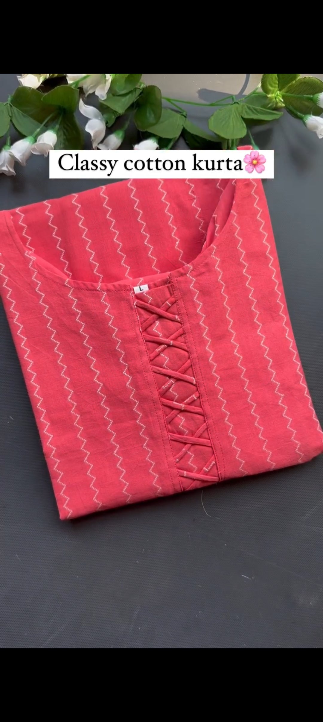 Fabulous Embellished Straight Kurta with Mandarin Collar