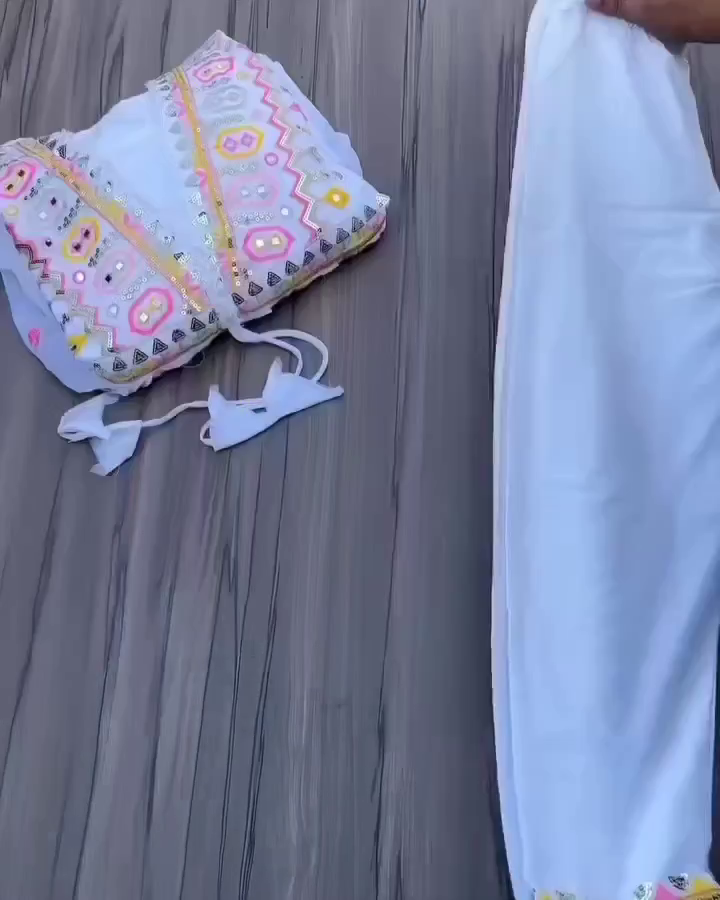 Captivating White Color Embroidery With Sequence Work Gown