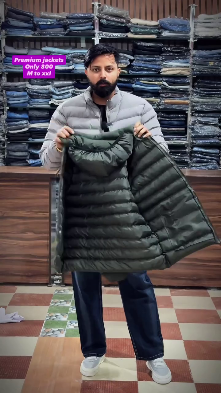 Men’s Mock Collar Padded Jacket – Warm, Stylish & Everyday Outerwear