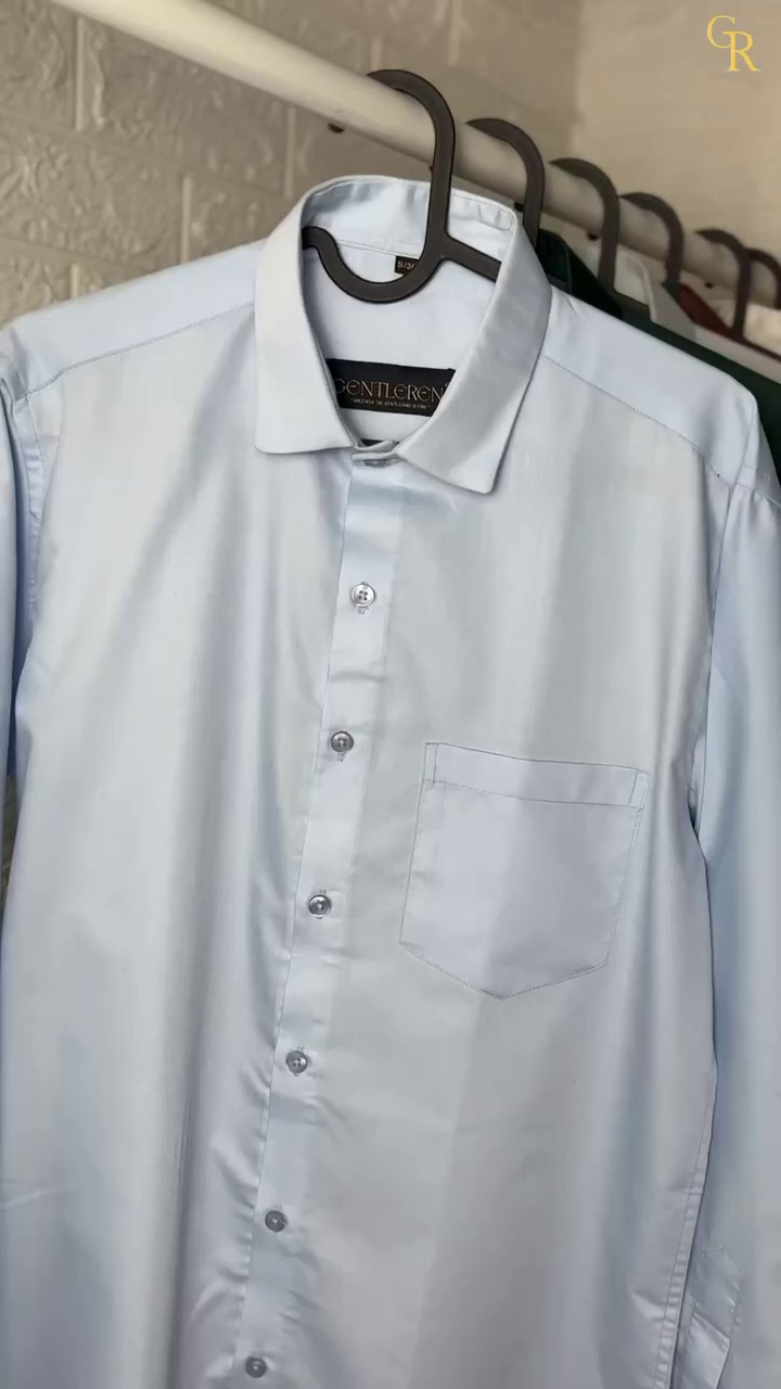 Men's Solid Color Full Sleeve Formal Shirt for Office, Daily and Casual Wear