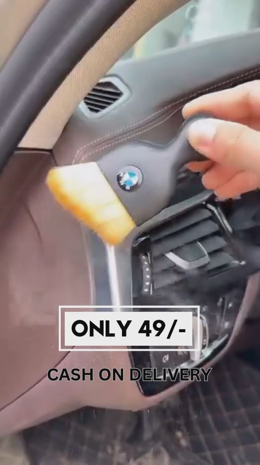 Mini Car Interior Cleaning Brush for AC Vents & Dashboard – Soft Bristles for Dust Removal | Compact Detailing Tool for All Cars