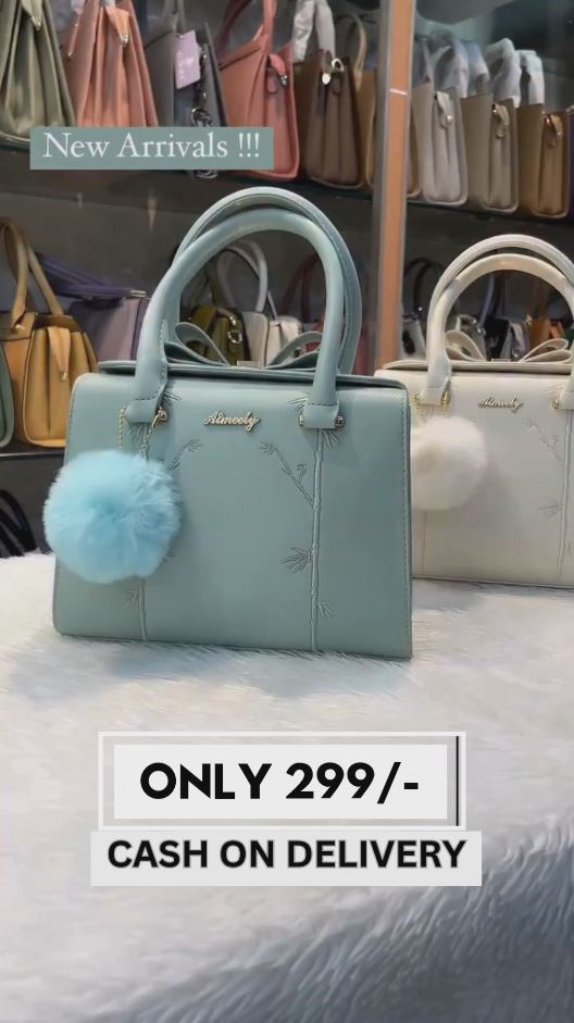 Trendy Women’s Designer Handbag | Stylish Faux Leather Shoulder Bag with Cute Pom Pom Charm | Latest Office & Casual Use Handbag | Affordable Price