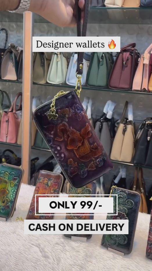 Designer Elephant Embossed Wallets for Women | Trendy Ethnic Leather Finish Purse | Compact & Stylish | Just ₹99 | Cash on Delivery