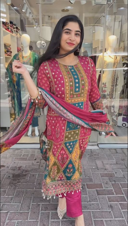 MIRROR WORK SHALWAR SET main image 0