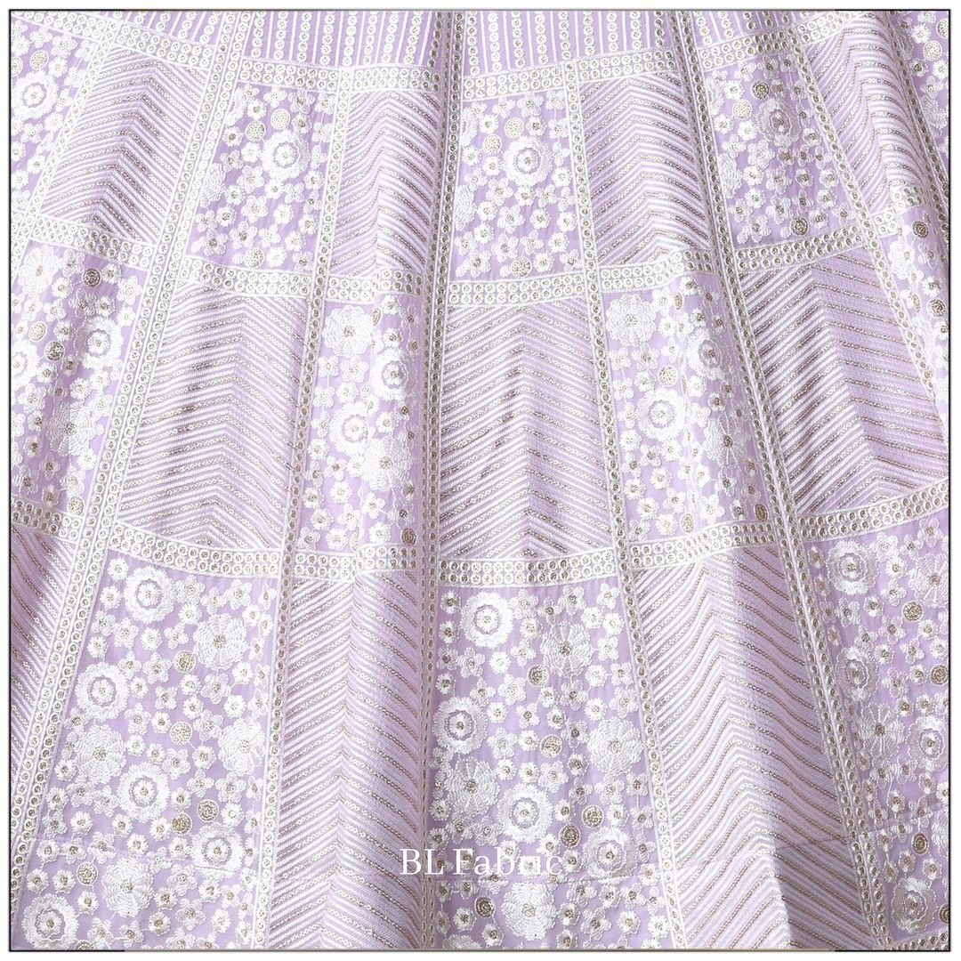 Light Purple Sequence Embroidery work Designer Wedding Lehenga Choli