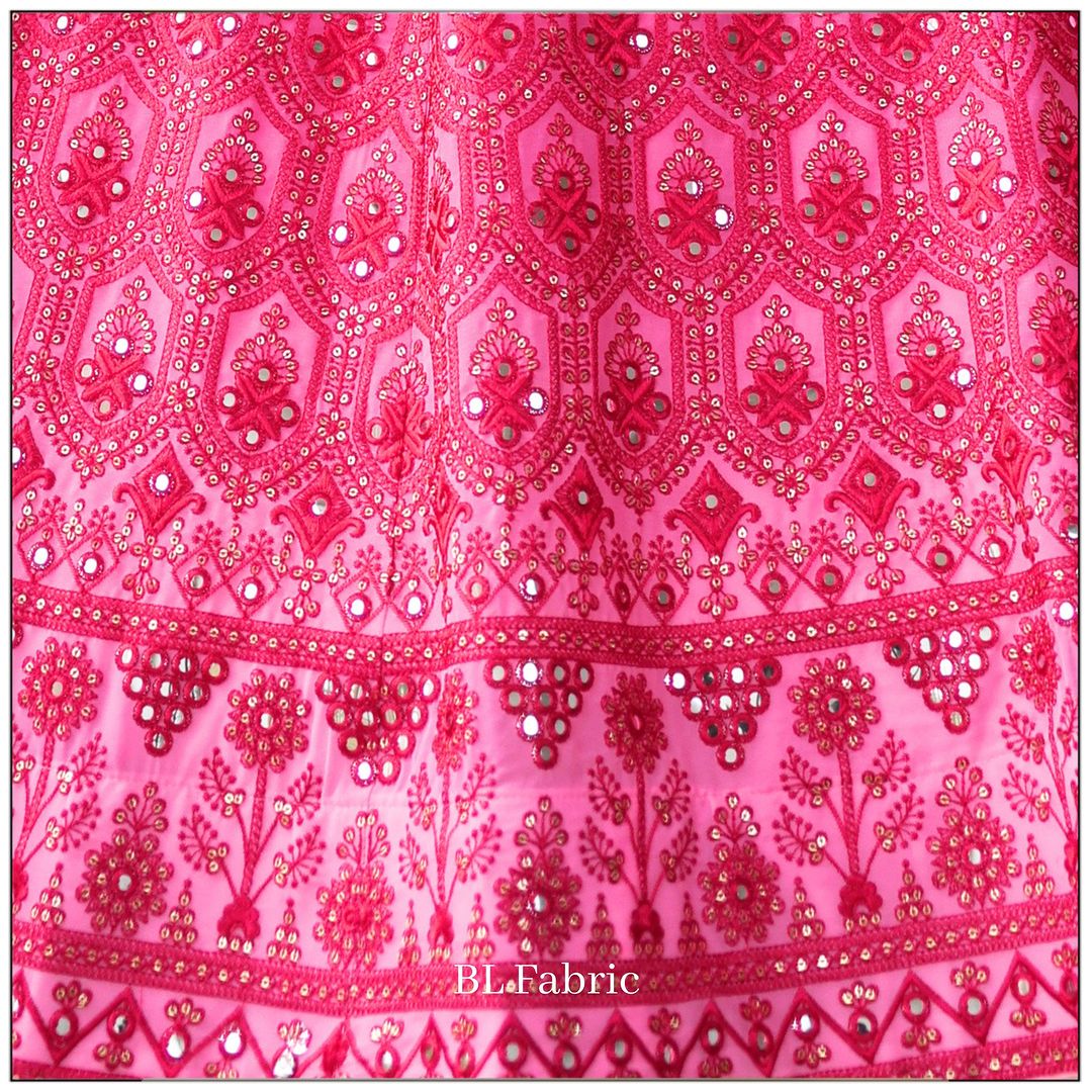 Pink color Shadding Sequence & Thread work Designer Wedding Lehenga Choli For Wedding Function