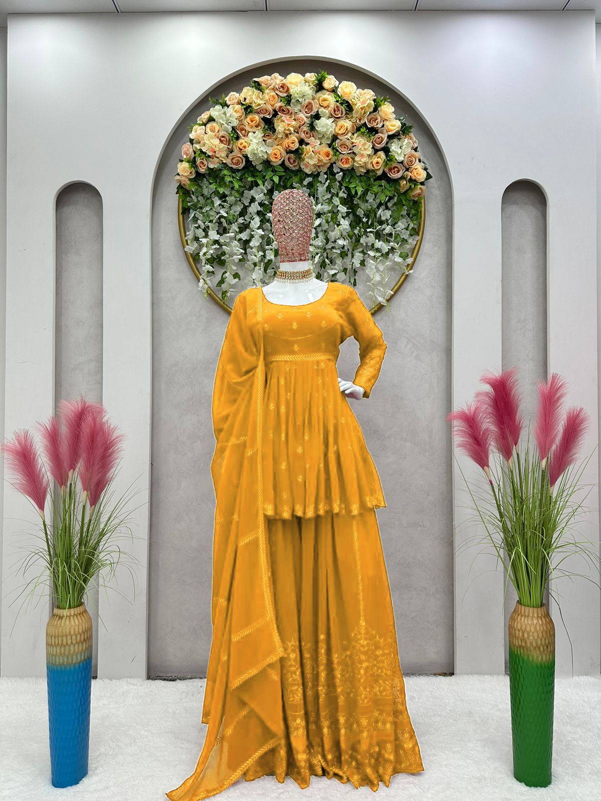 Sara Ali Khan Ware Yellow Sharara Suit