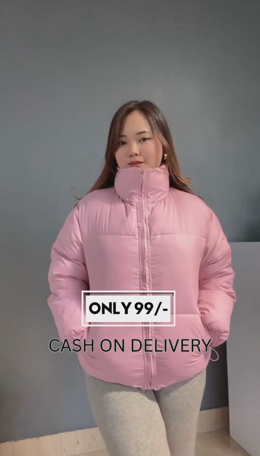 RedTape Stand Collar Padded Jacket for Women