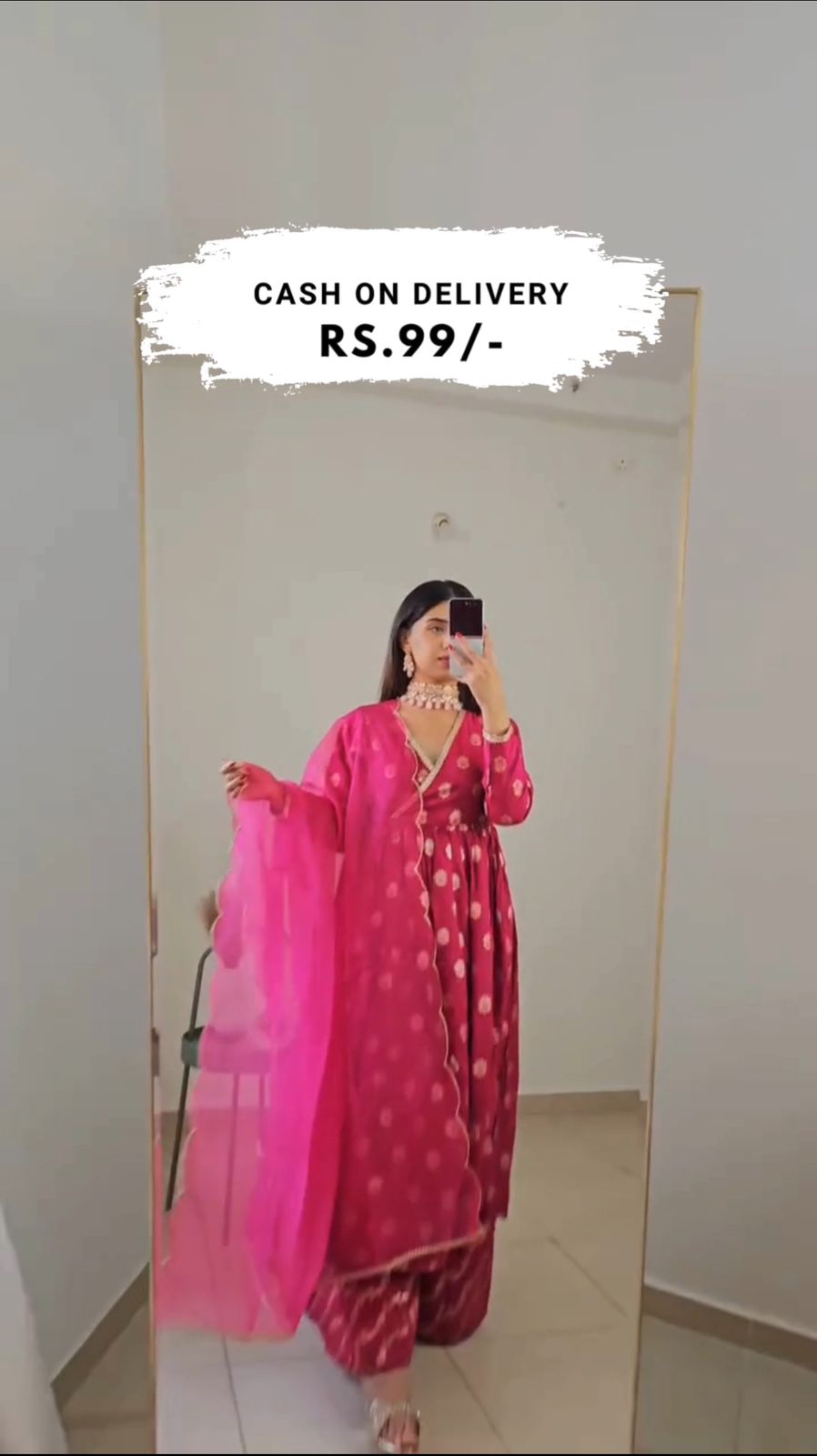 Ravishing Women Mix Cotton Kurta Pant Dupatta Set