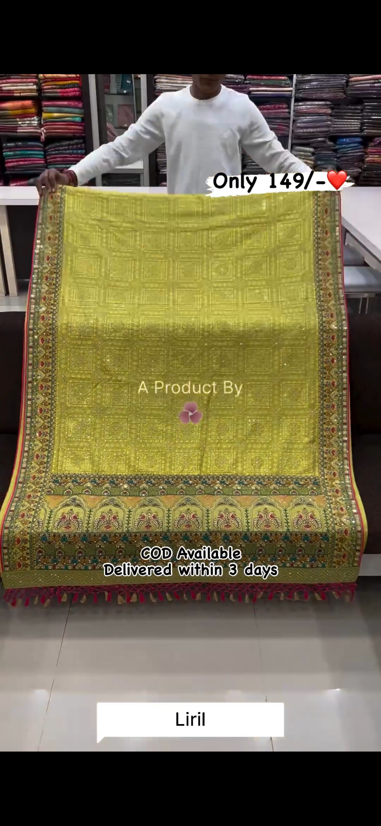 Fantastic Multi Color Heavy Kacchi Bharat Cotton Saree