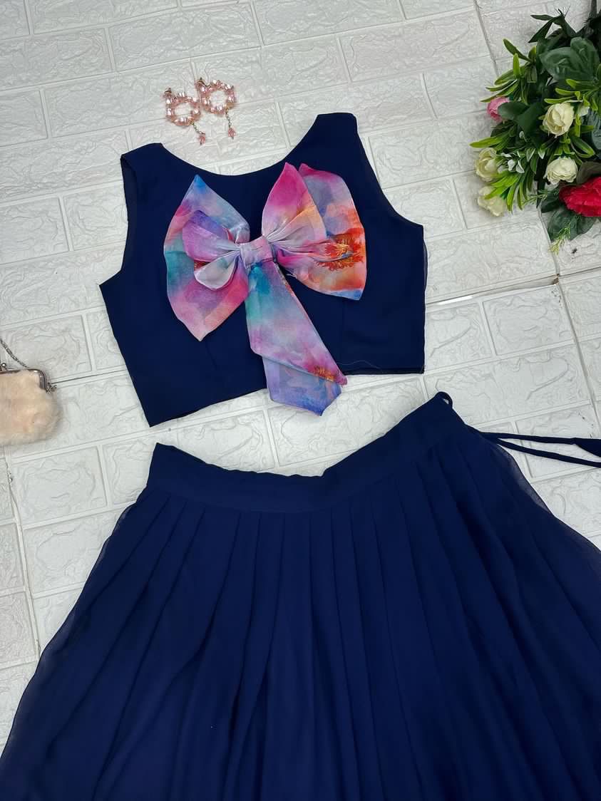 Navy Blue Color Four In one Out Fit