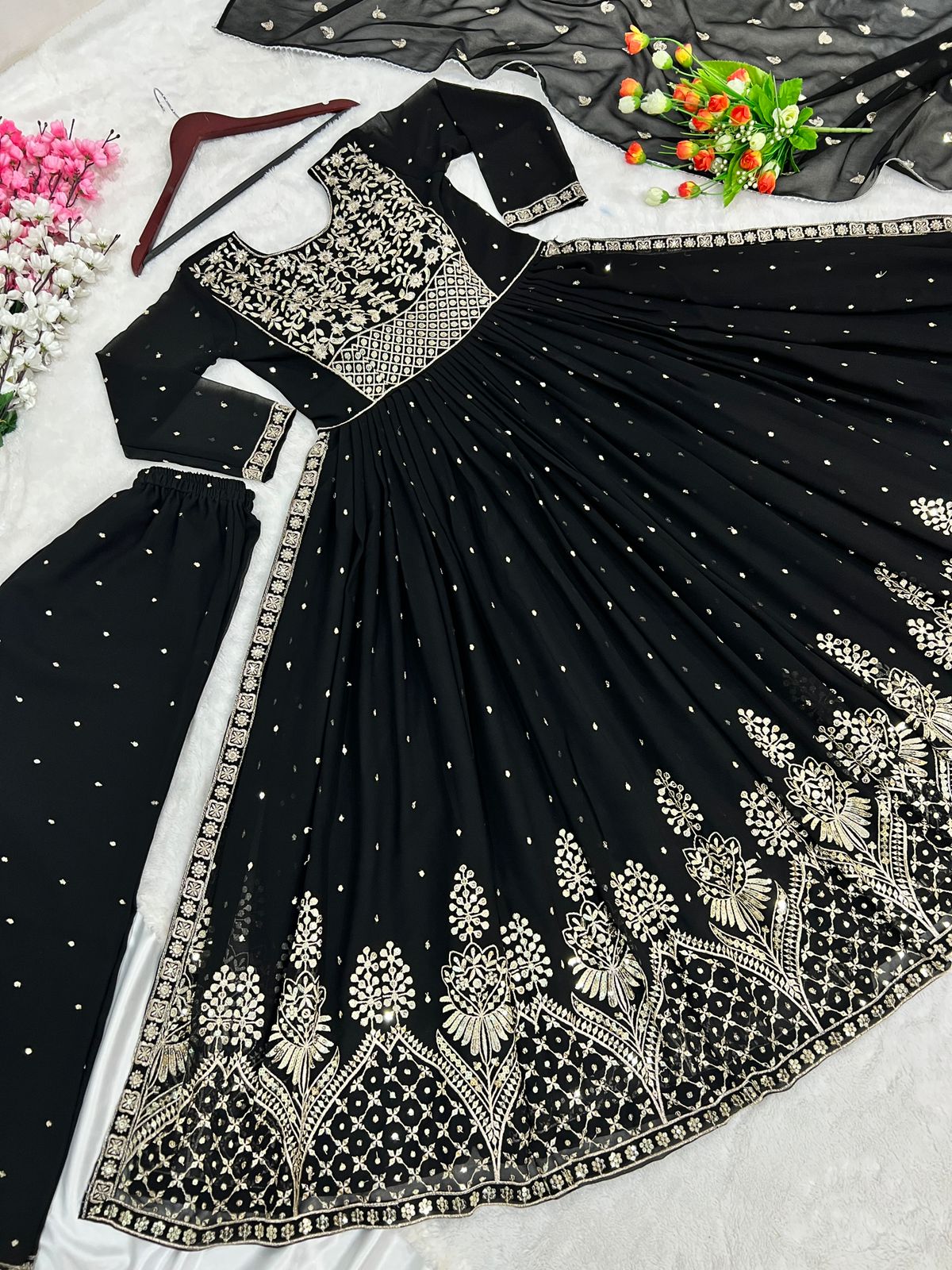 Wonderful Sequence Work Black Color Salwar Suit