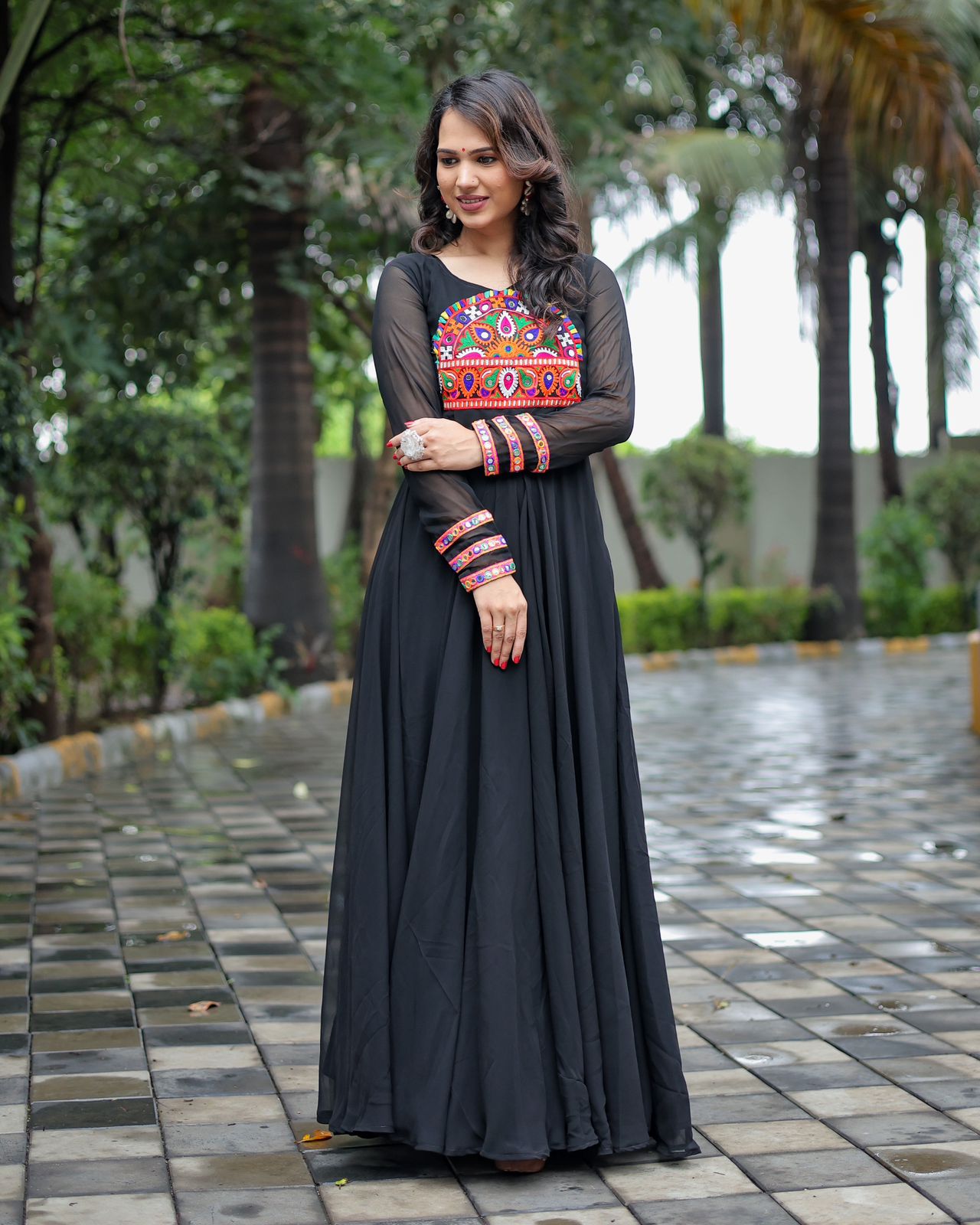 Navratri collection Black Color Latest Gown