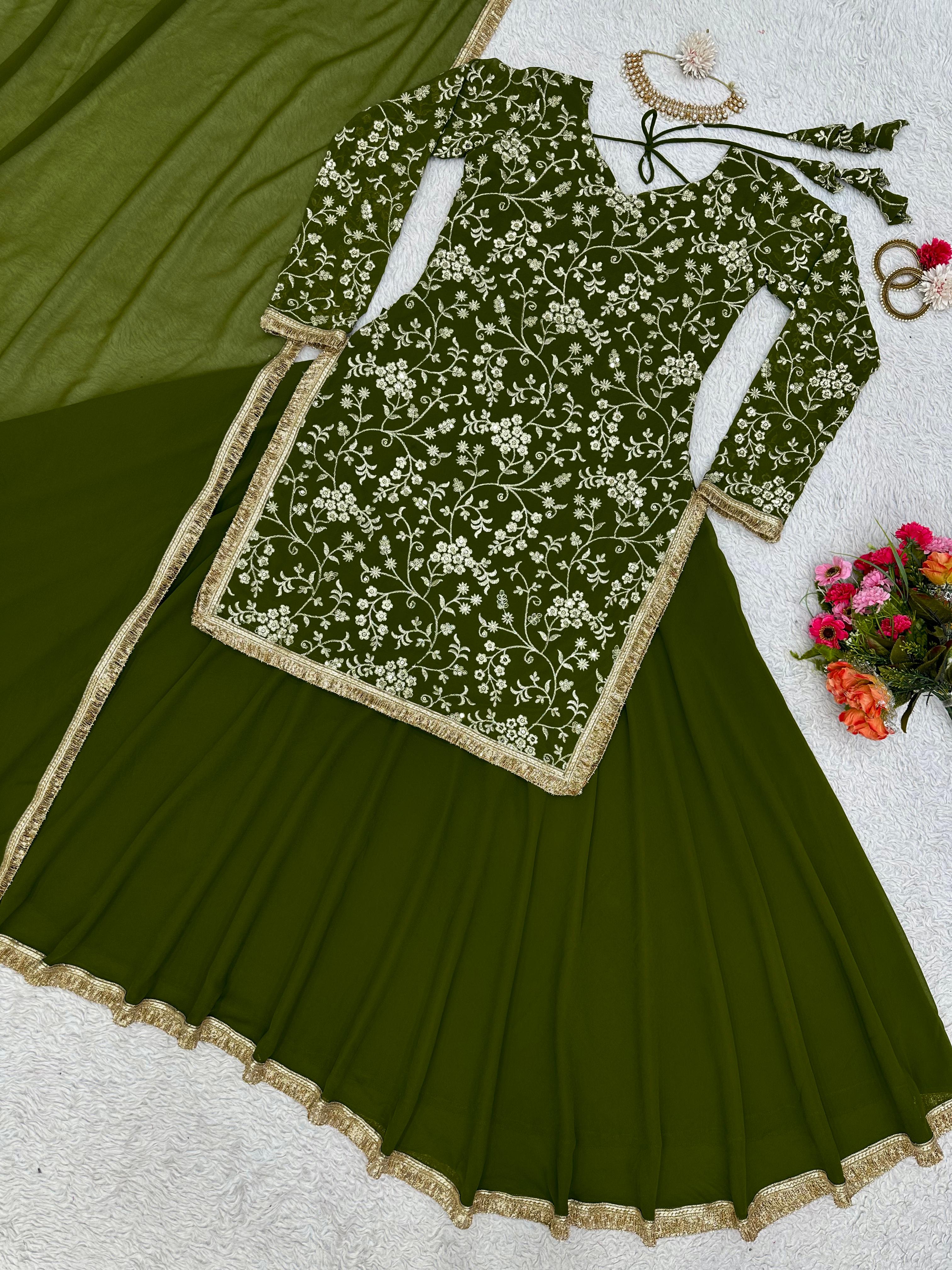 Vibrant Lime Green Outfits For Brides To Rock At Their Mehendi |  WeddingBazaar