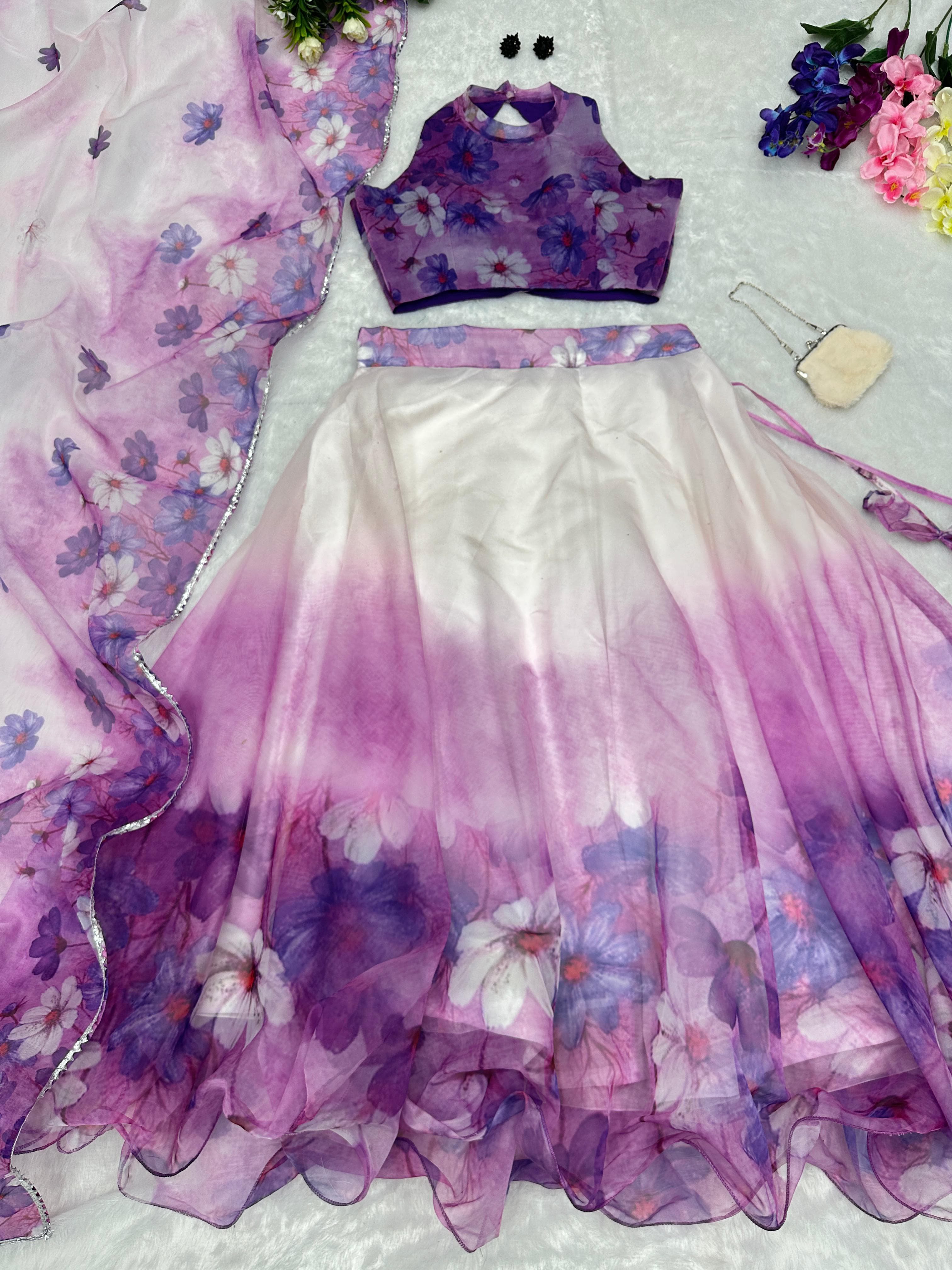Buy Purple Lehenga Choli Sets for Women by ACHYUT DESIGN Online | Ajio.com
