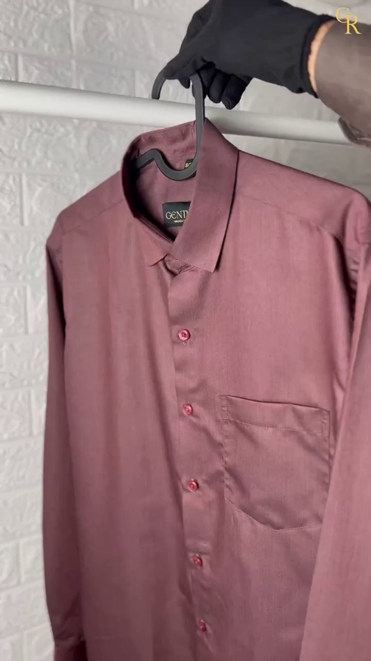 Men's Solid Color Full Sleeve Formal Shirt for Office, Daily and Casual Wear