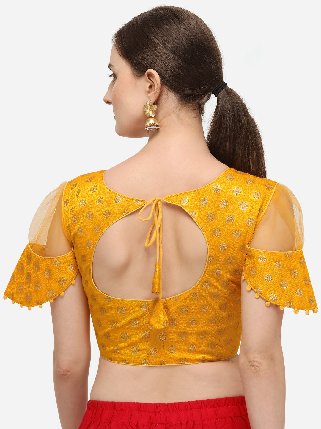 Stylish Yellow Color Printed Blouse