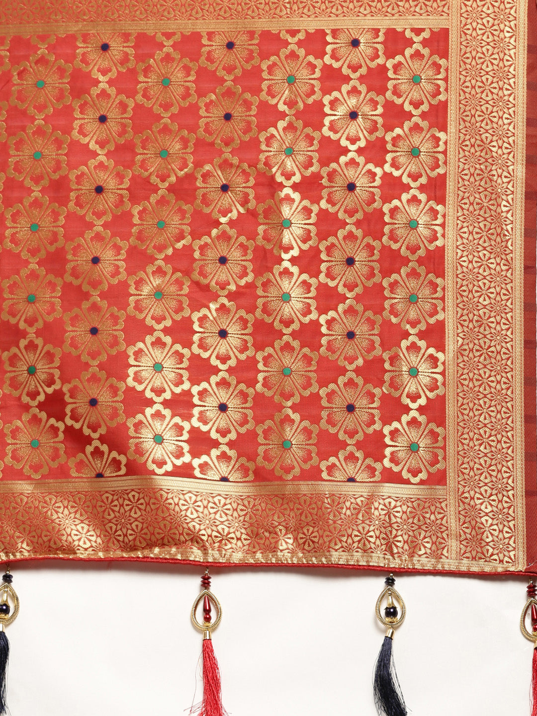 Designer Red Color Banarasi Silk Saree