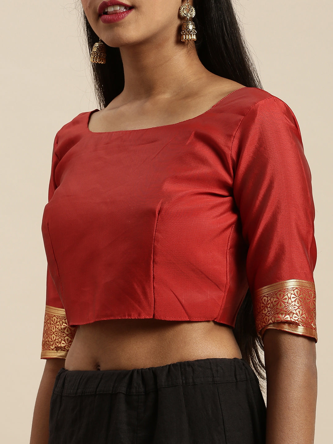 Designer Red Color Banarasi Silk Saree
