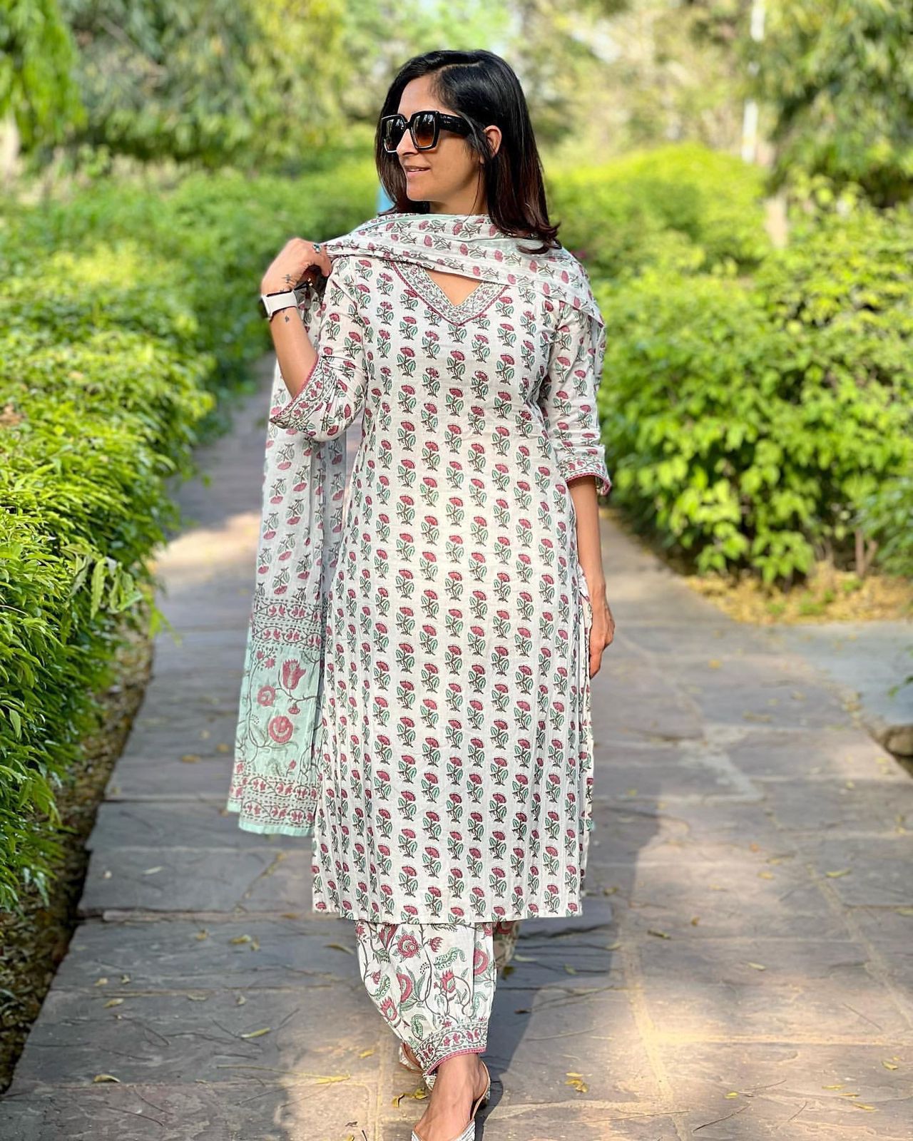 Summer Special White Color Digital Print Amazing Salwar Suit