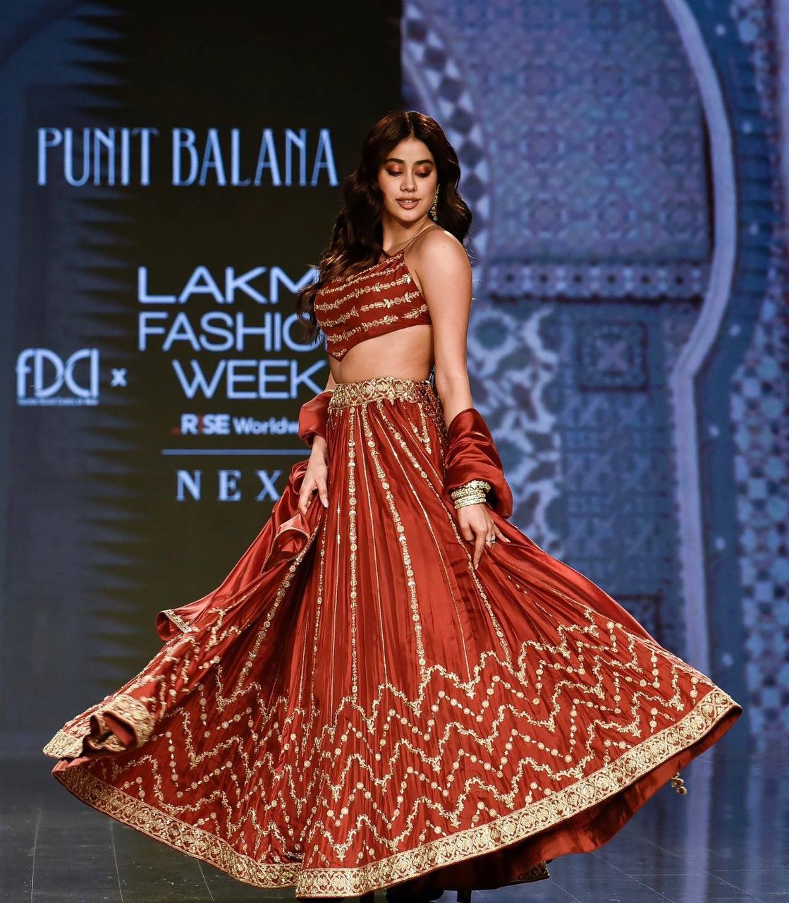 Bollywood Style Embroidered Red Color Lehenga Choli