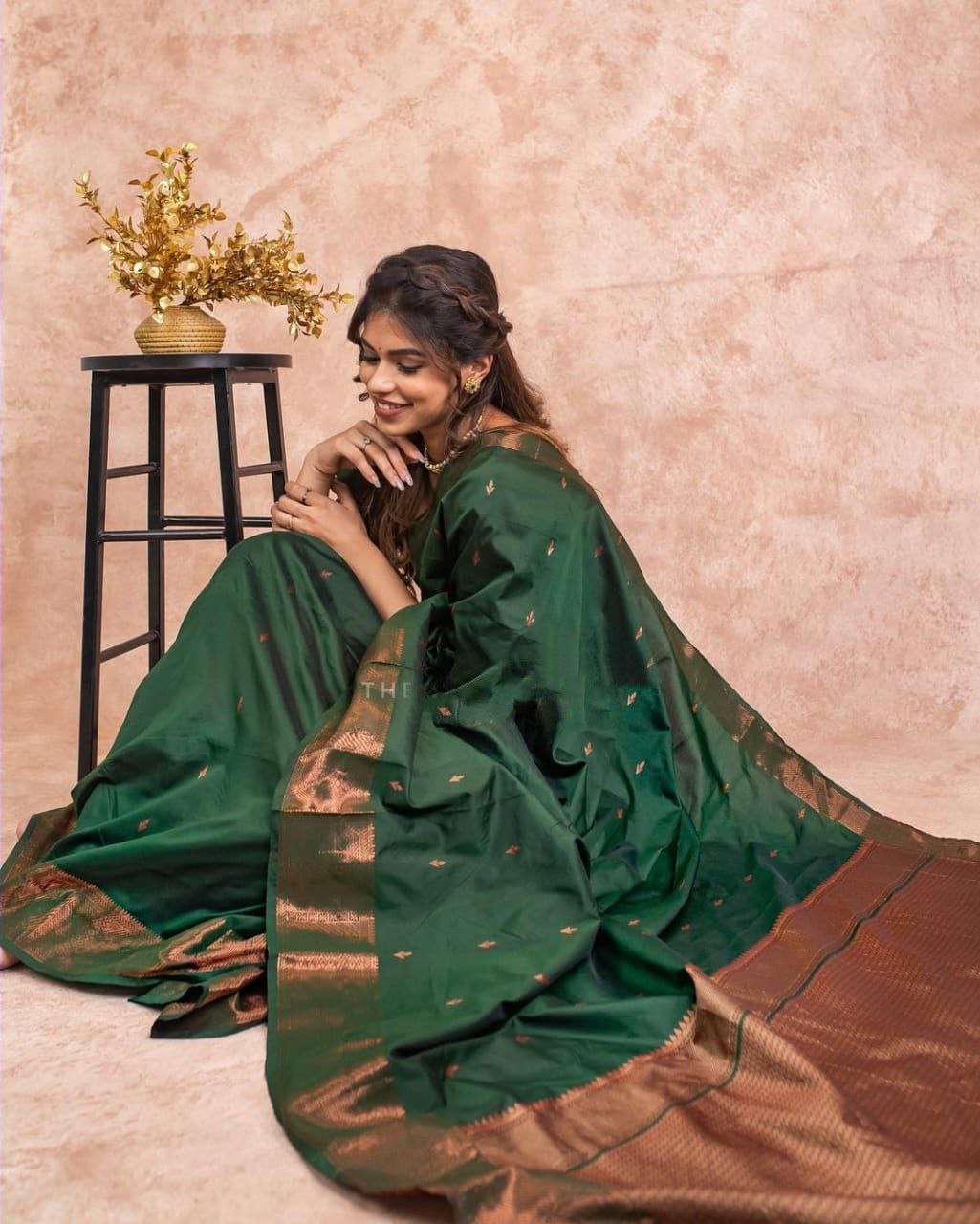 Green Color Superhit Banarasi Soft Silk Saree